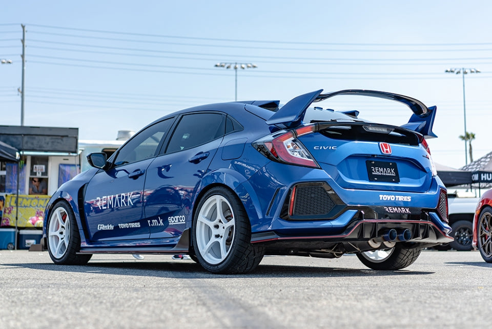 Remark Full Titanium Catback Exhaust (Non Resonated) - Honda Civic Type R FK8 17-21
