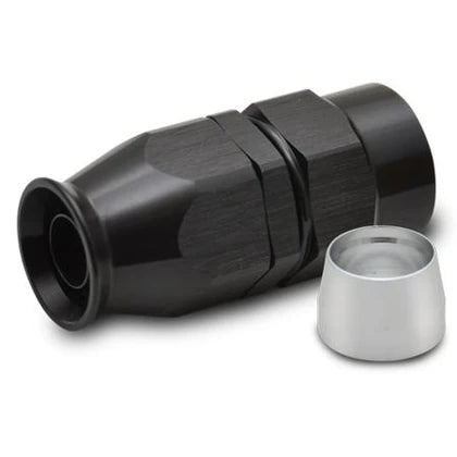 Vibrant Straight High Flow -6AN Hose End for PTFE Lined Flex Hose