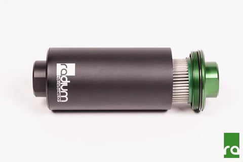Radium High Flow Fuel Filter - 100 Micron Coarse Stainless Cloth (20-0220-04)