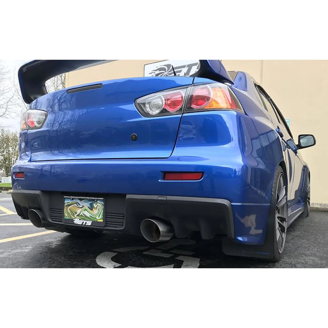 ETS 08-16 MITSUBISHI EVO X V3 DUAL MUFFLER EXHAUST SYSTEM