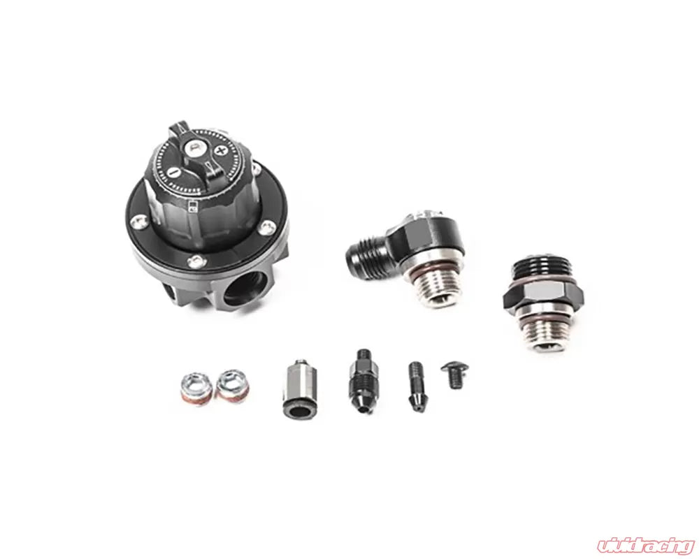 Radium Engineering Black 8AN Orb Direct Mount Regulator