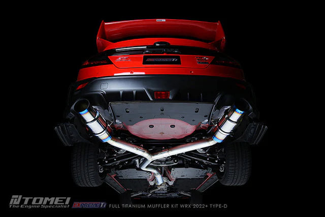 Tomei Expreme Ti Dual Exit Titanium Catback "Type D" | 2022+ Subaru WRX