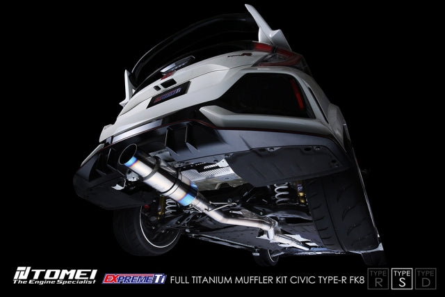 Tomei Full Titanium Expreme Ti Exhaust (Type S / Single Muffler) - Honda Civic Type R FK8 17-21