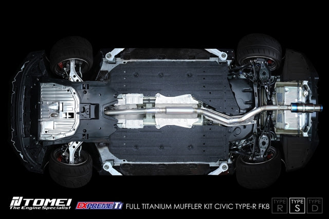 Tomei Full Titanium Expreme Ti Exhaust (Type S / Single Muffler) - Honda Civic Type R FK8 17-21