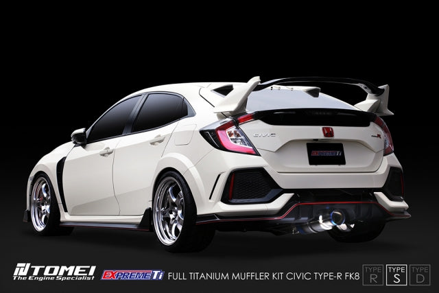Tomei Full Titanium Expreme Ti Exhaust (Type S / Single Muffler) - Honda Civic Type R FK8 17-21