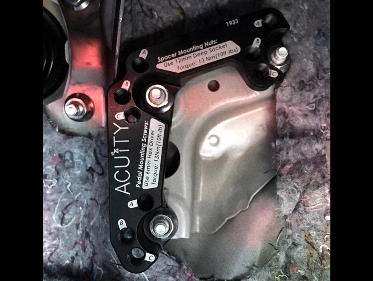 ACUITY THROTTLE PEDAL SPACER (RHD) - 17-21 CIVIC TYPE R FK8 / 14-17 FIT