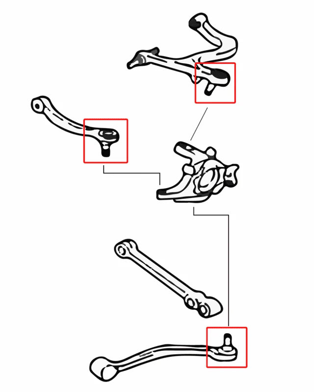 HardRace Rear Arm Ball Joints | 1996-2006 Mitsubishi Evo 4-9