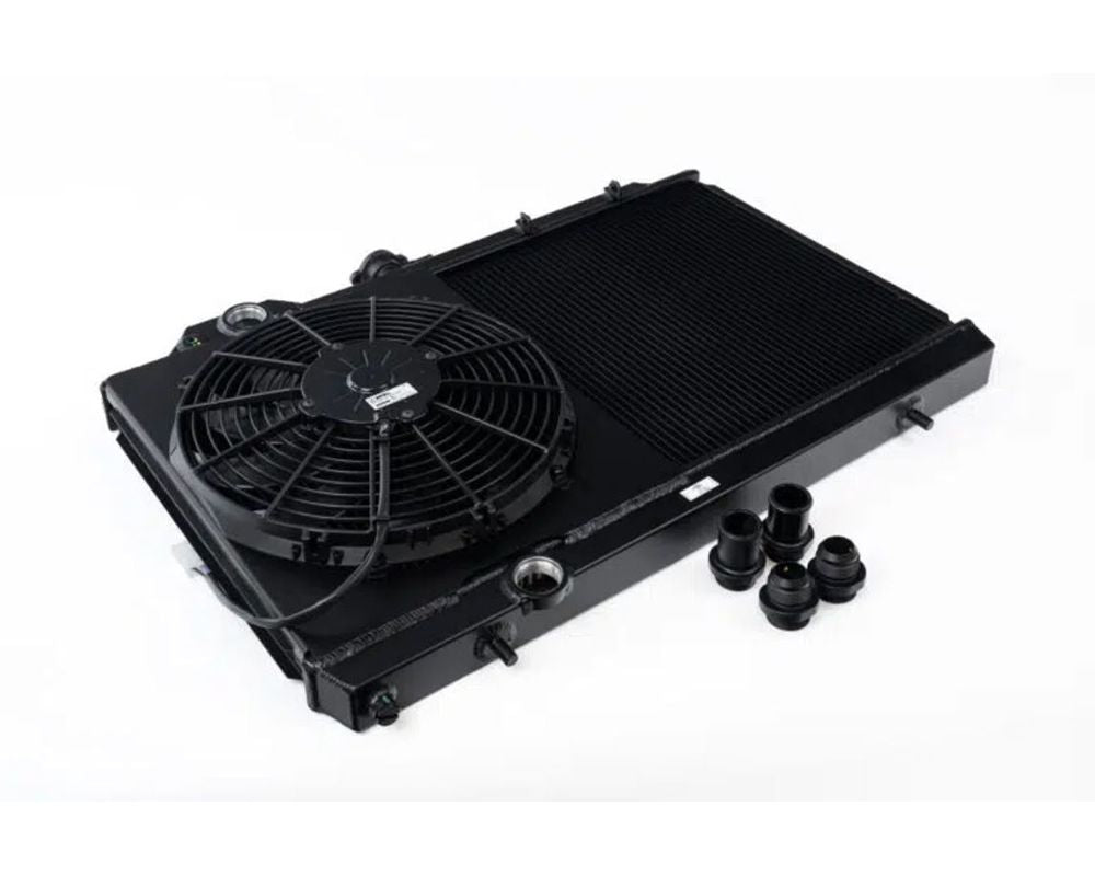 CSF Radiator Black Finish Full Size Slim High-Performance All Aluminum Radiator Mitsubishi Lancer Evolution 4 | 5 | 6 | 7 | 8 | 9