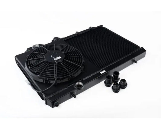 CSF Radiator Black Finish Full Size Slim High-Performance All Aluminum Radiator Mitsubishi Lancer Evolution 4 | 5 | 6 | 7 | 8 | 9