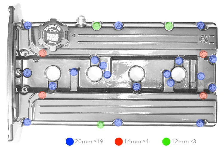 STM Stainless Valve Cover Bolt Kit - Evo 8/9
