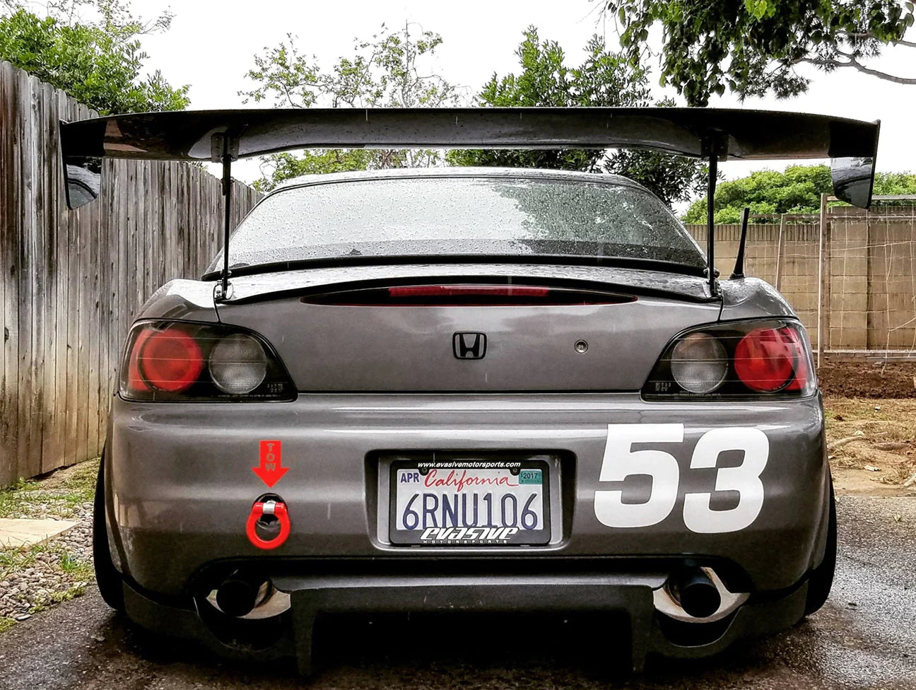 VOLTEX 1600MM GT WING TYPE-2 - 00-09 S2000