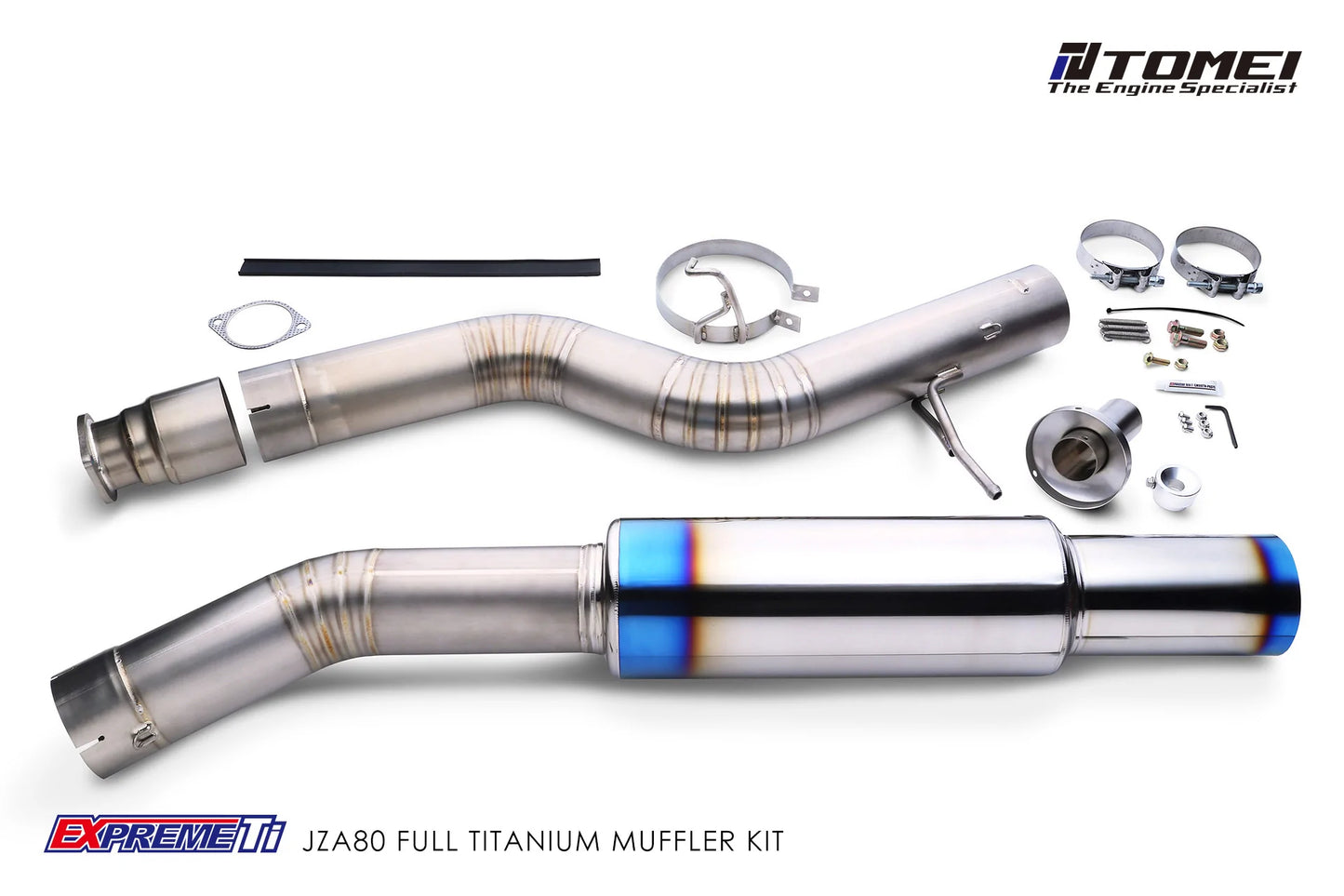 Tomei 4 Inch Full Titanium Super Lightweight Muffler Toyota A80 Supra 93-02