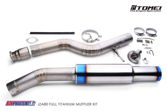 Tomei 4 Inch Full Titanium Super Lightweight Muffler Toyota A80 Supra 93-02