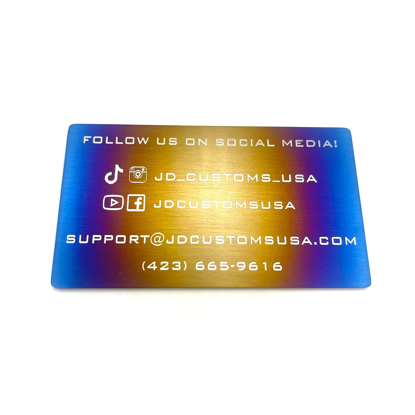 JDC Titanium Business Cards