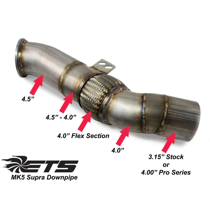 ETS - MKV Supra GESI High Flow Downpipe