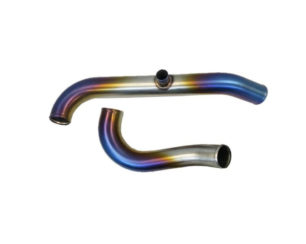 ETS 03-06 MITSUBISHI EVO 8/9 2.5" TITANIUM SHORT ROUTE UPPER INTERCOOLER PIPING