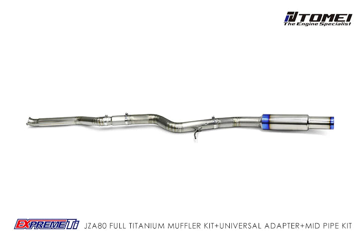 Tomei 4 Inch Full Titanium Super Lightweight Muffler Toyota A80 Supra 93-02