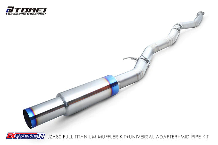 Tomei 4 Inch Full Titanium Super Lightweight Muffler Toyota A80 Supra 93-02