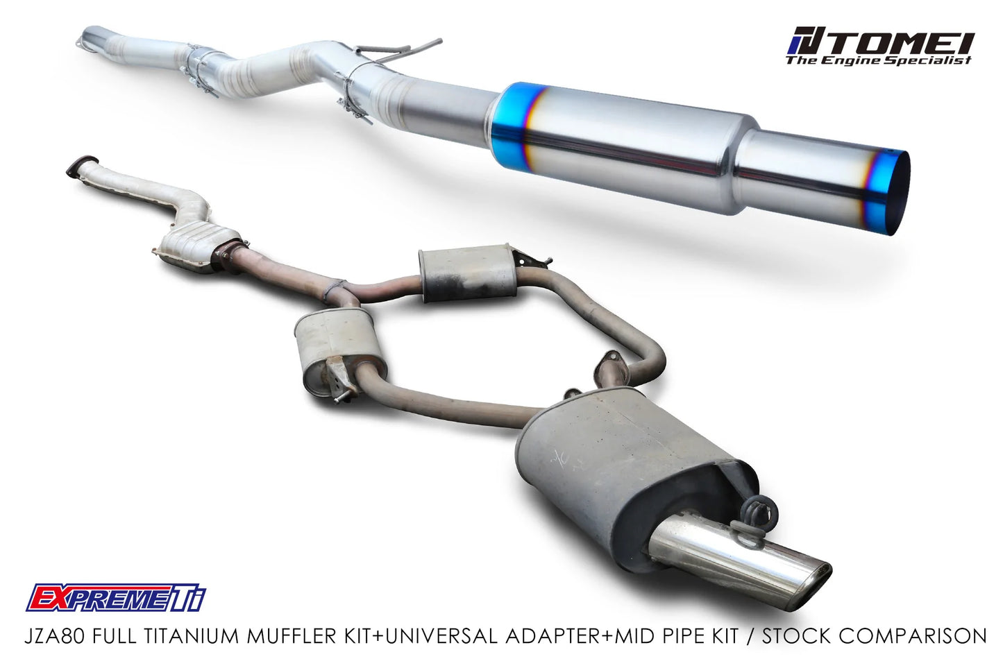 Tomei 4 Inch Full Titanium Super Lightweight Muffler Toyota A80 Supra 93-02