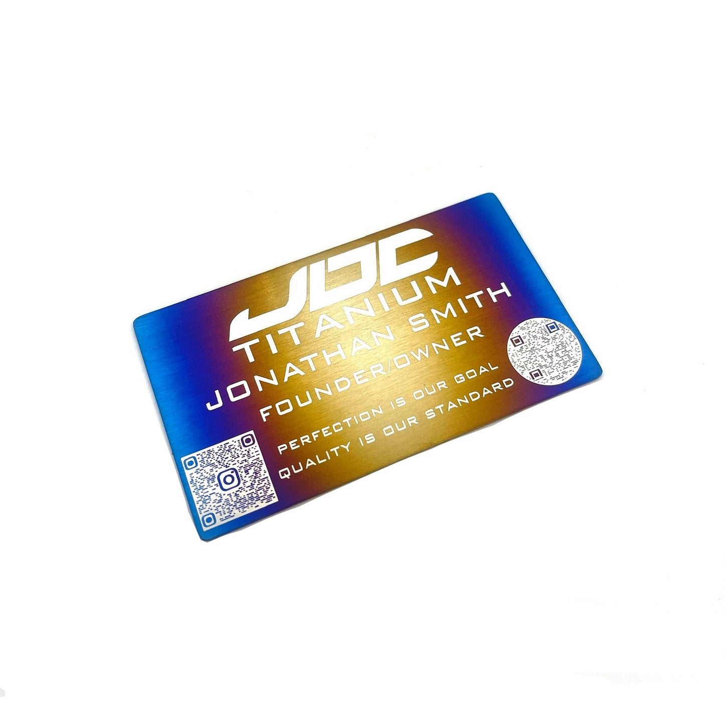 JDC Titanium Business Cards