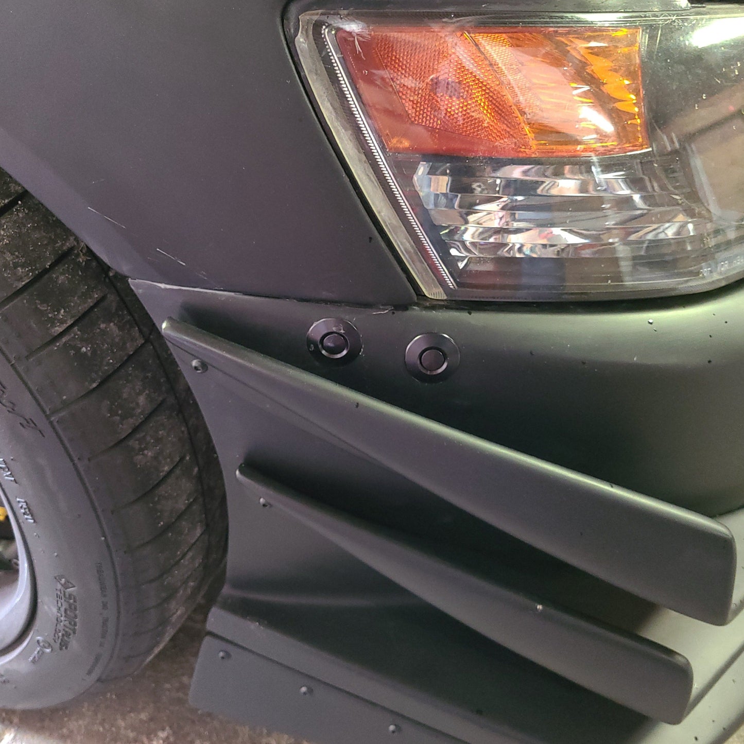 JDC Voltex Front Bumper Quick Release | Side Kit (Evo 8/9)
