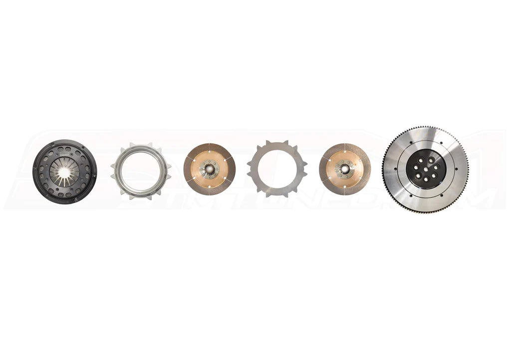 Competition Clutch Twin Disk Unsprung 184mm Clutch Flywheel Kit Mitsubishi Evo X 10 2008-2015