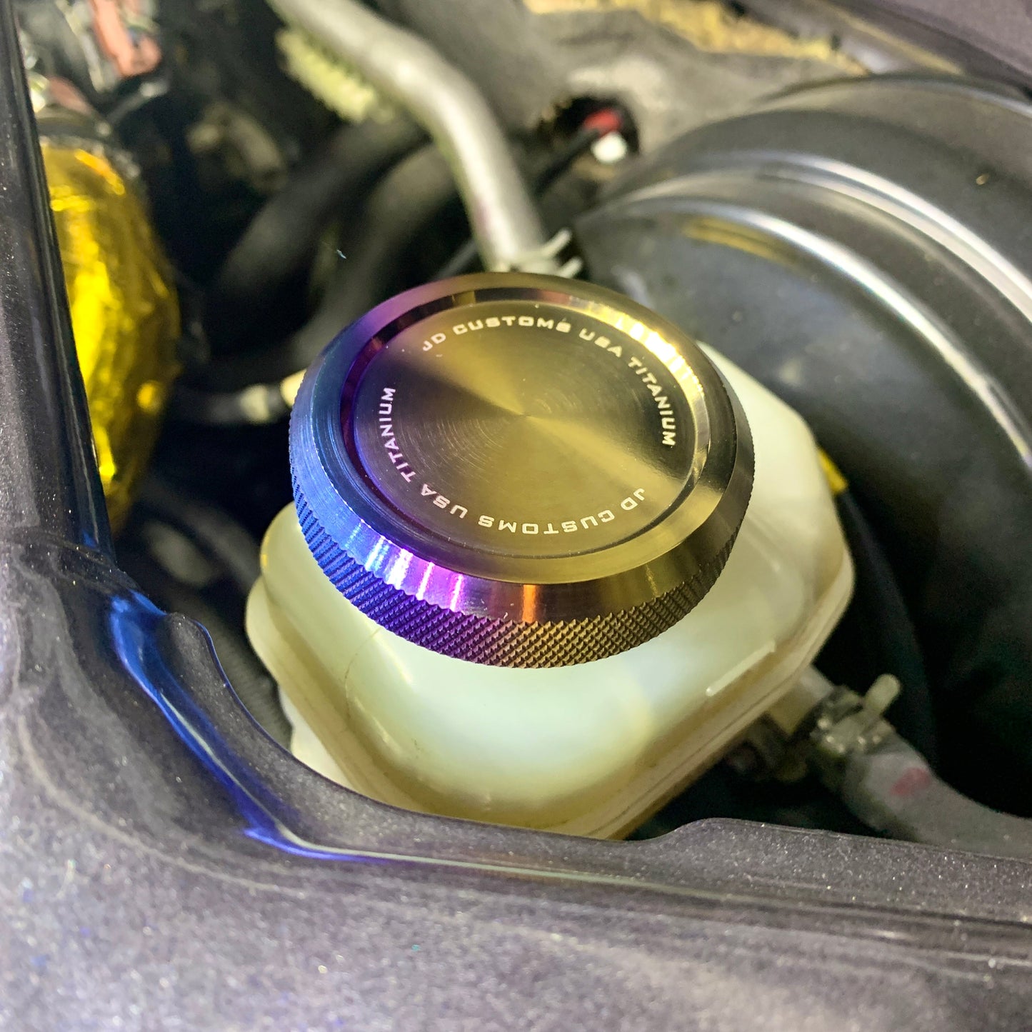 JDC Titanium Brake Fluid Reservoir Cap (Universal)