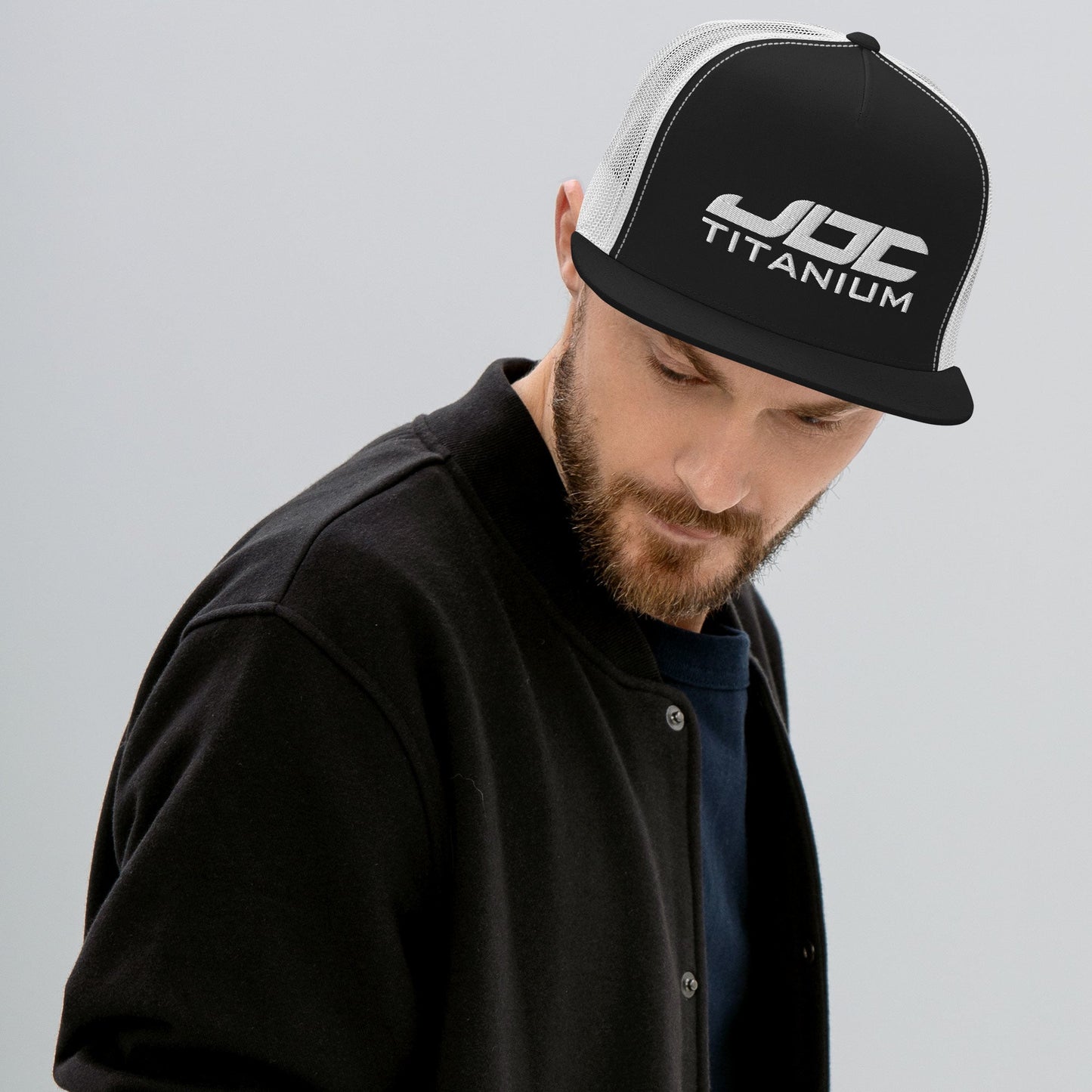 JDC Titanium Snapback Hat with Mesh Back