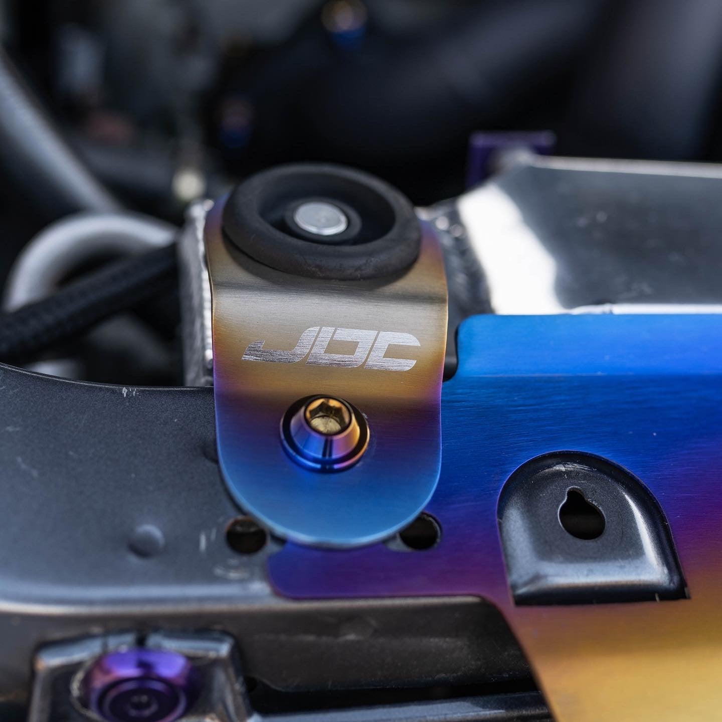 JDC Titanium Radiator Stay Bracket | Sold Individually (Evo 7/8/9)
