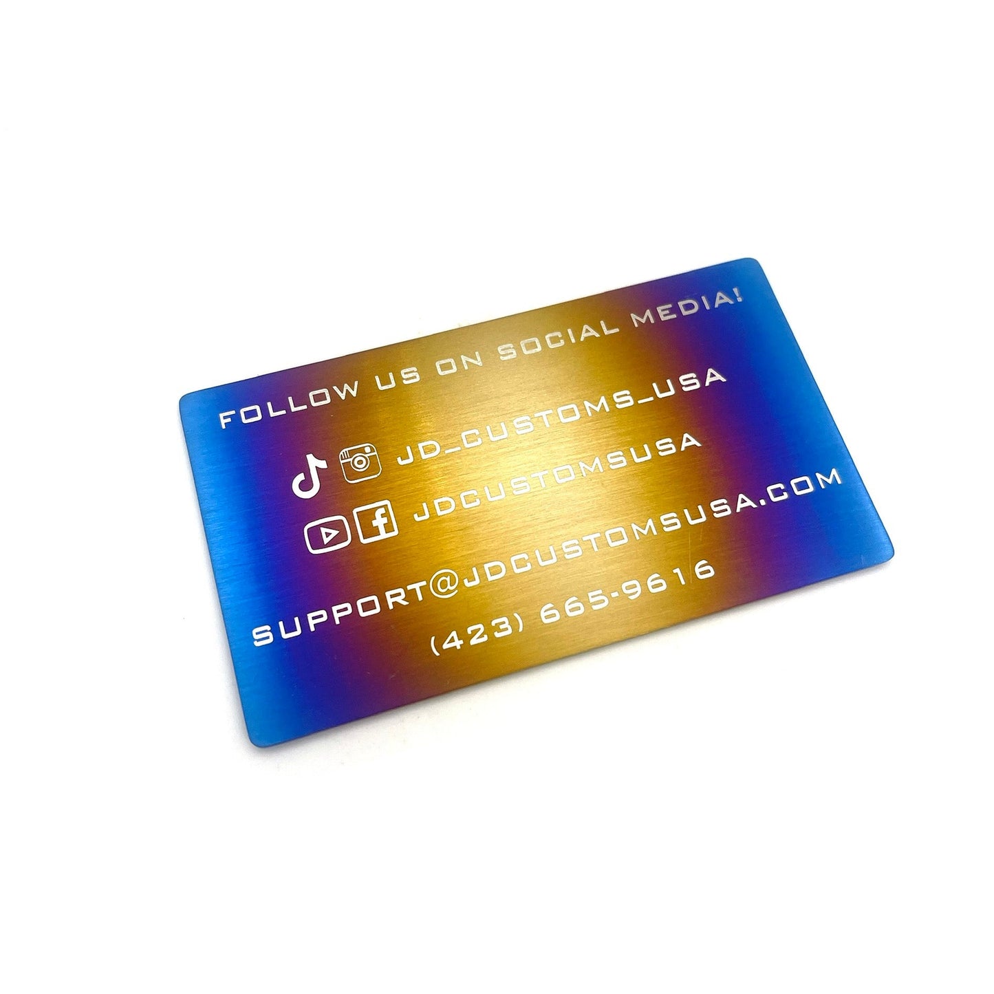 JDC Titanium Business Cards