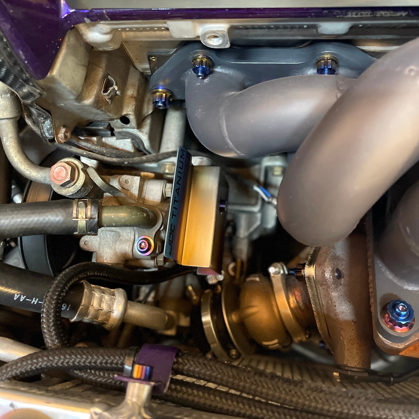 JDC Titanium Power Steering Pump Heat Shield (Evo 8/9)