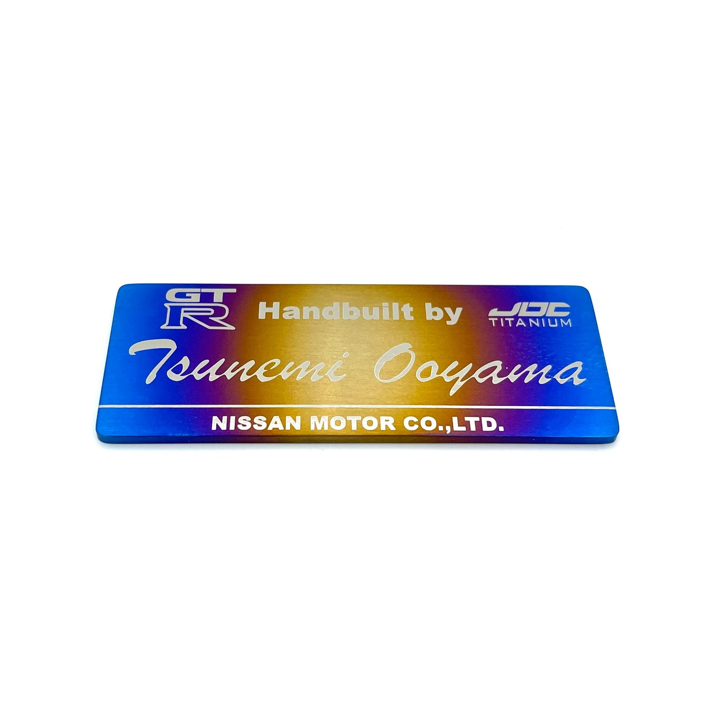 JDC Titanium "Takumi" Engine Builder Badge (R35 GT-R)