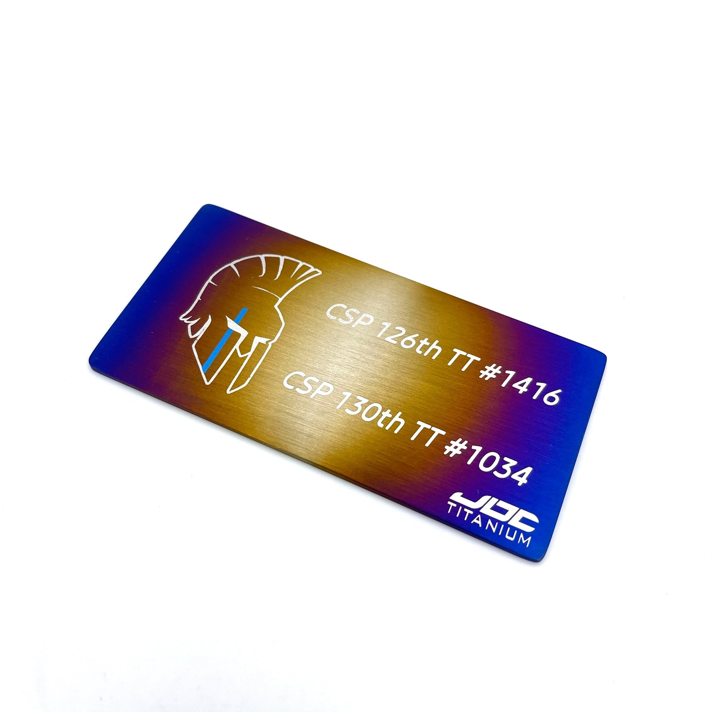 JDC Titanium Badge | 90mm x 45mm (Universal)