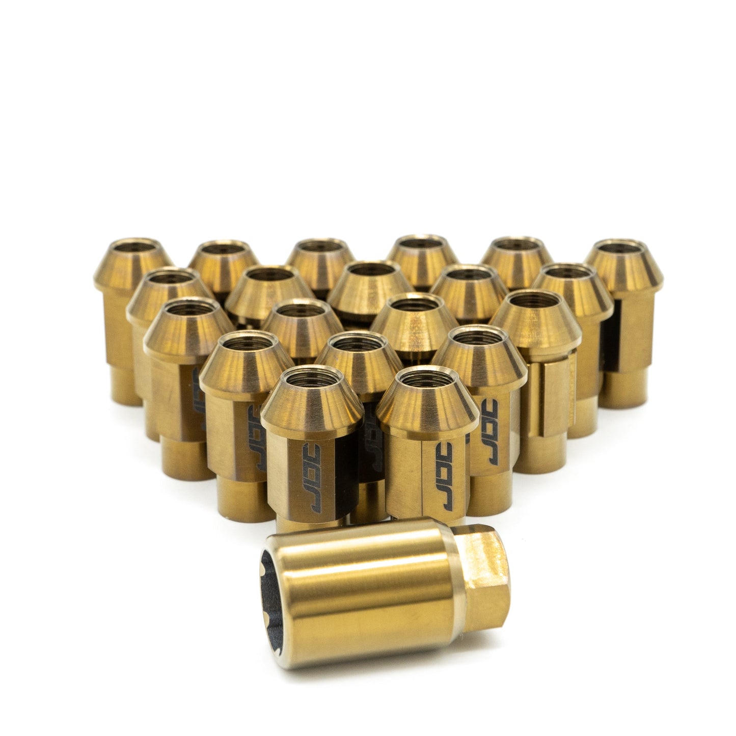 JDC Titanium Open-End Locking Lug Nuts (Universal)