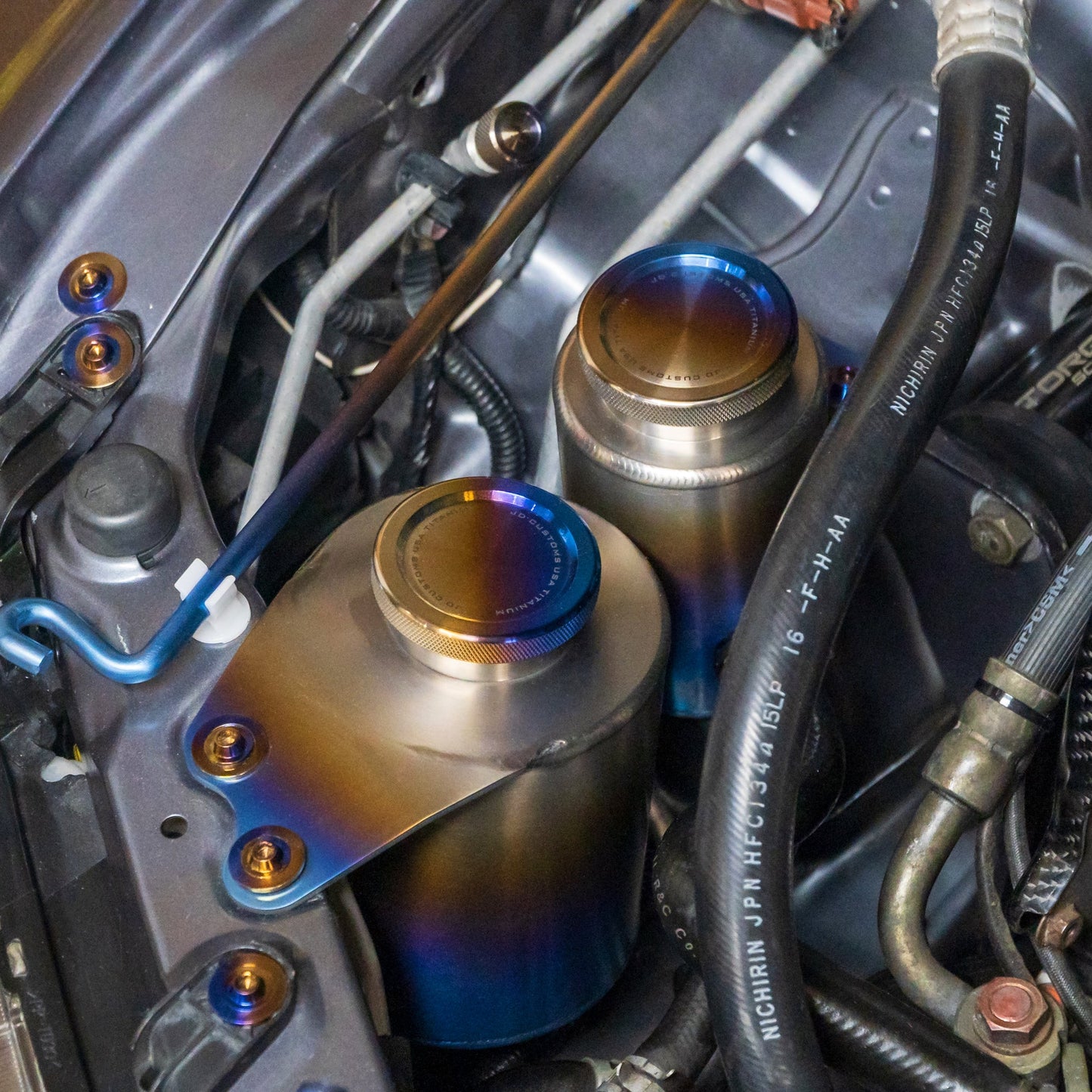 JDC Titanium Power Steering Reservoir Tank (Evo 8/9)