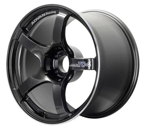 Advan TC4 18x9.5 +35 5x114.3 Black Gun Metallic w/Ring