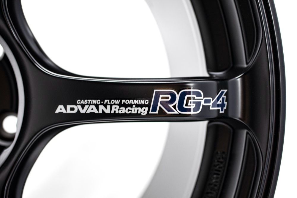 Advan RG-4 Wheel 18x9.5 5x114.3 45mm Semi Gloss Black- Set