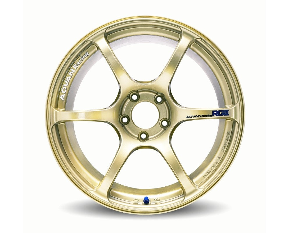 Advan RGIII Wheel 18x10.5 5x114.3 15mm Racing Gold Metallic- Set