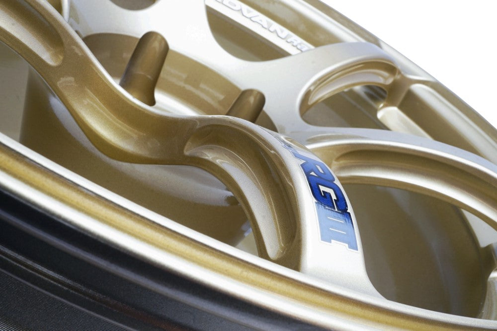 Advan RGIII Wheel 18x10.5 5x114.3 15mm Racing Gold Metallic- Set
