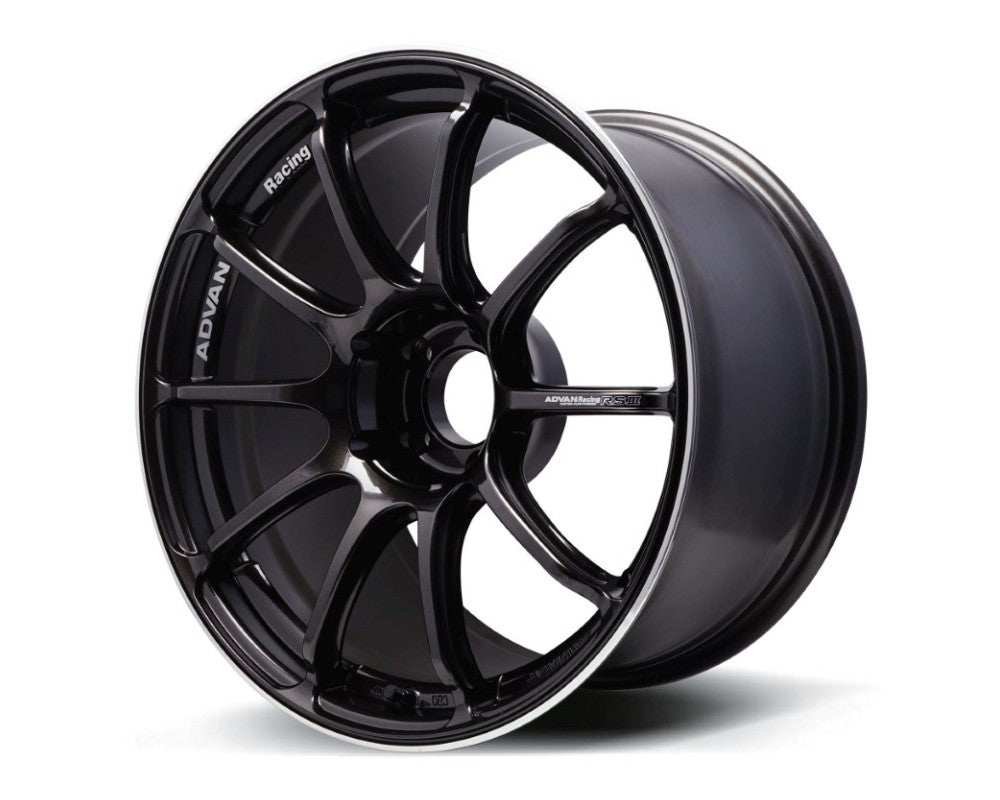 Advan RSIII Wheel 18x10.5 5x114.3 15mm Black Gunmetallic & Ring- set
