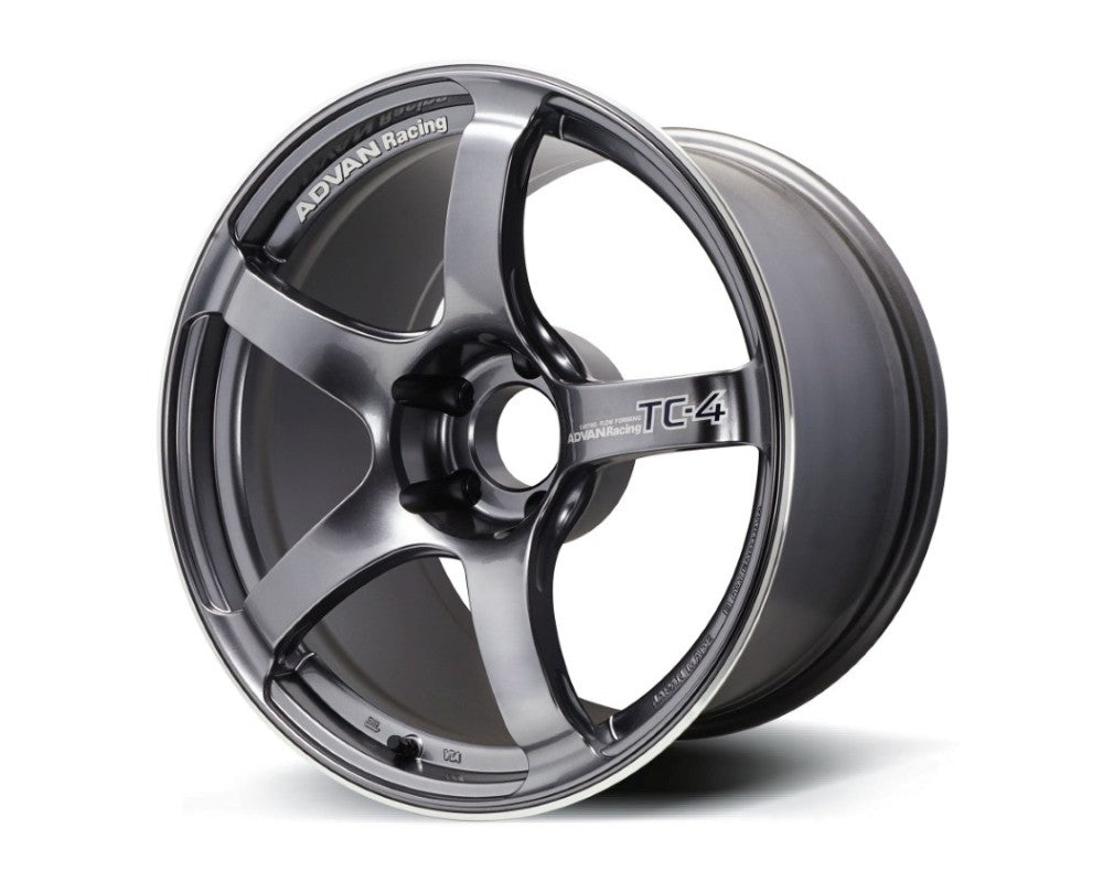 Advan TC-4 Wheel 18x9.5 5x114.3 12mm Racing Gunmetallic & Ring- Set