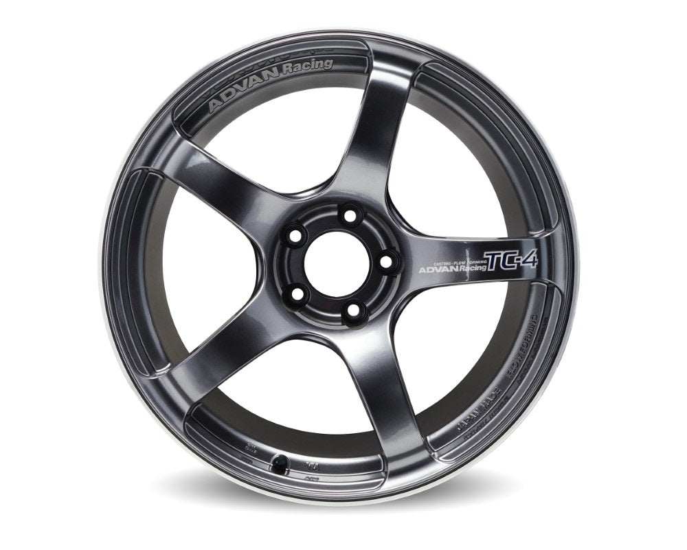 Advan TC-4 Wheel 18x9.5 5x114.3 12mm Racing Gunmetallic & Ring- Set