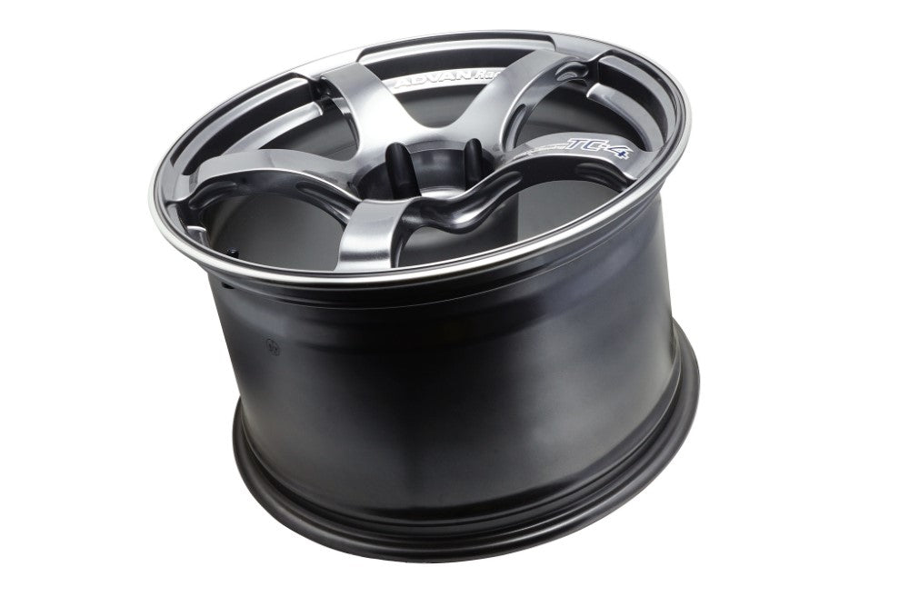 Advan TC-4 Wheel 18x9.5 5x114.3 12mm Racing Gunmetallic & Ring- Set