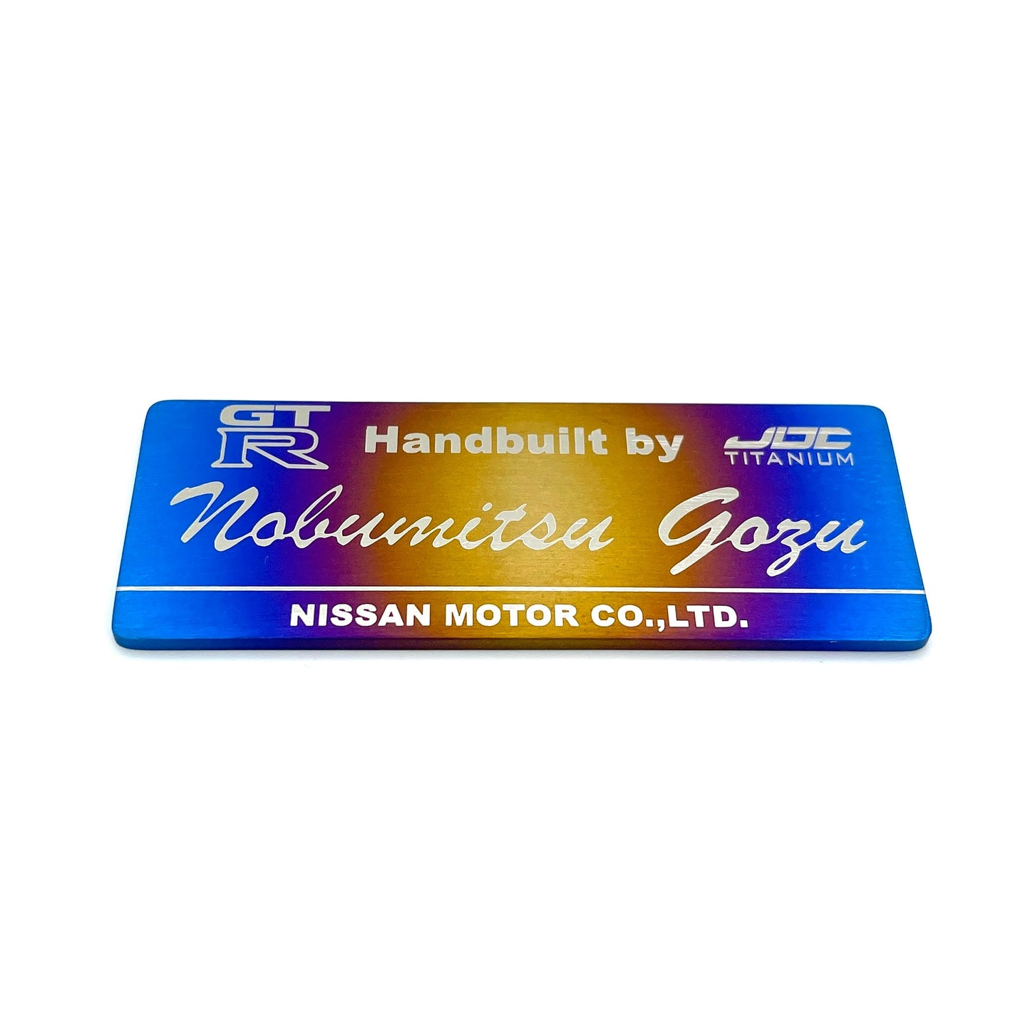 JDC Titanium "Takumi" Engine Builder Badge (R35 GT-R)