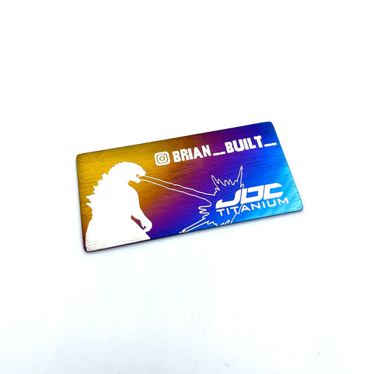 JDC Titanium Badge | 90mm x 45mm (Universal)