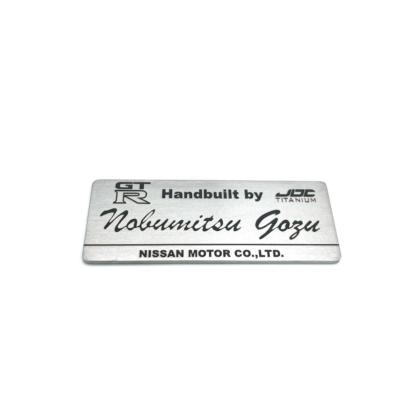 JDC Titanium "Takumi" Engine Builder Badge (R35 GT-R)