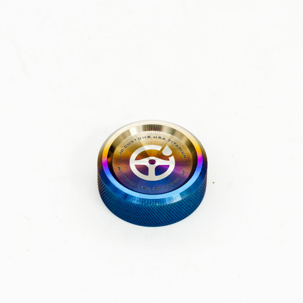 JDC Titanium Power Steering Reservoir Cap Cover (Evo 8/9)