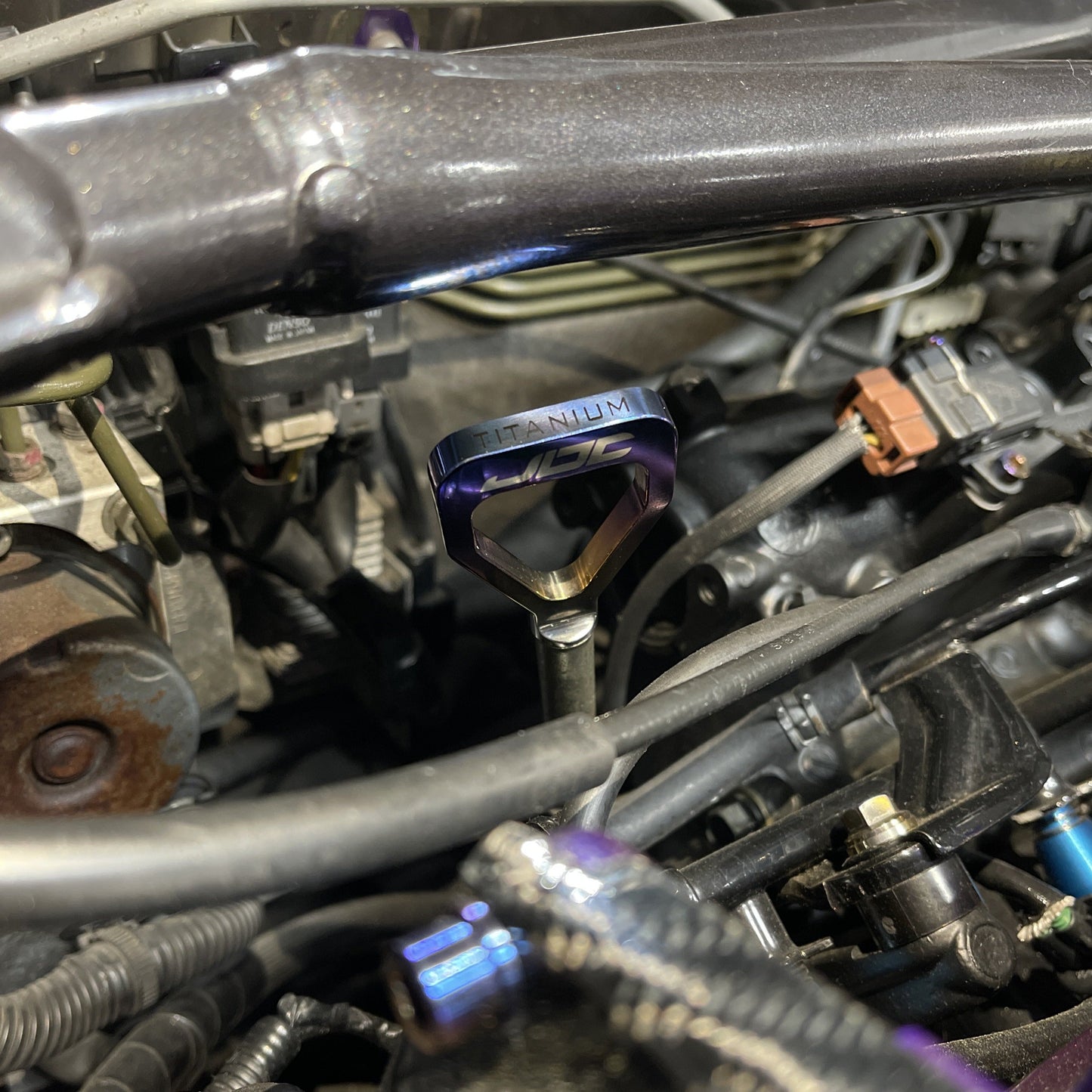 JDC Titanium Oil Dipstick Handle (Evo 7/8/9/X)