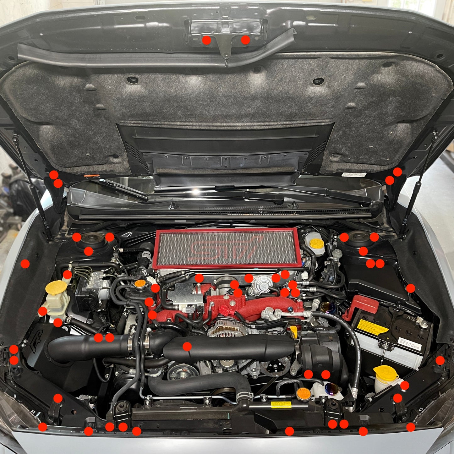 JDC Full Engine Bay Hardware Kit (15+ WRX/STi)
