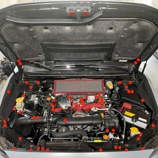 JDC Full Engine Bay Hardware Kit (15+ WRX/STi)